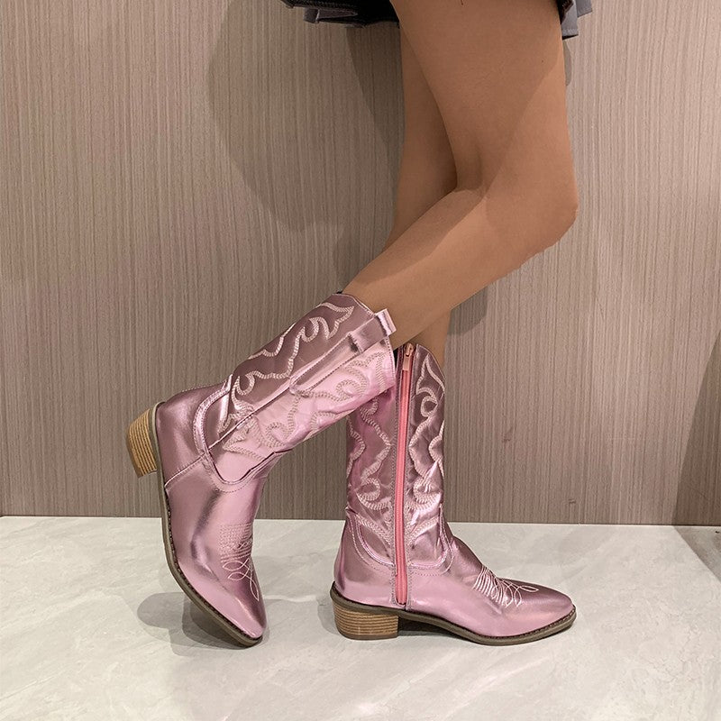 Metallic Cowboy Boots