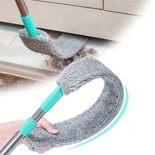Microfiber Dust Brush Kit with Extendable Handle - Wet and Dry Cleaning for Sofa, Bed, Furniture