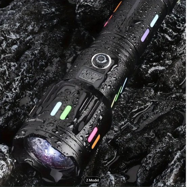 Military-Grade Rechargeable LED Flashlight – 9000 Lumens