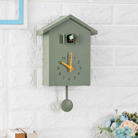 Minimalist Black and White Cuckoo Wall Clock