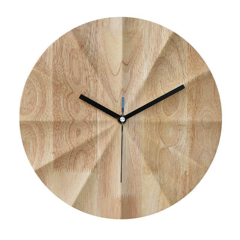 Minimalist Design Wooden Wall Clock