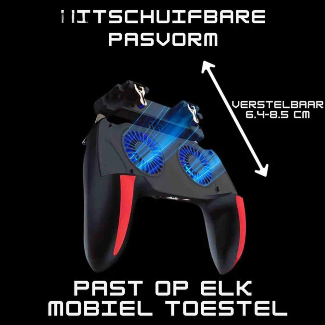 Mobile Gaming Controller - FPS Grip with Cooling and Charging Function