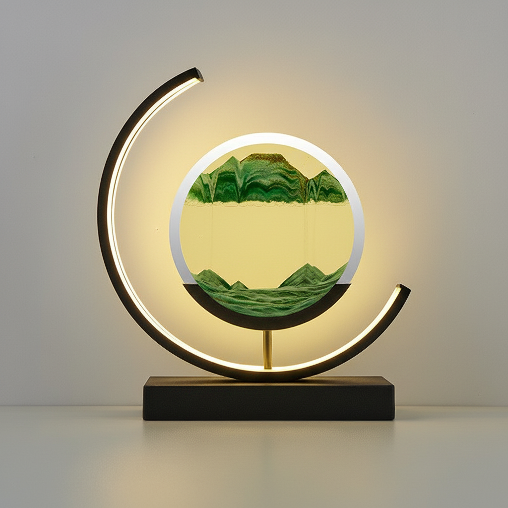 Modern 3D Sand Bowl Table Lamp
