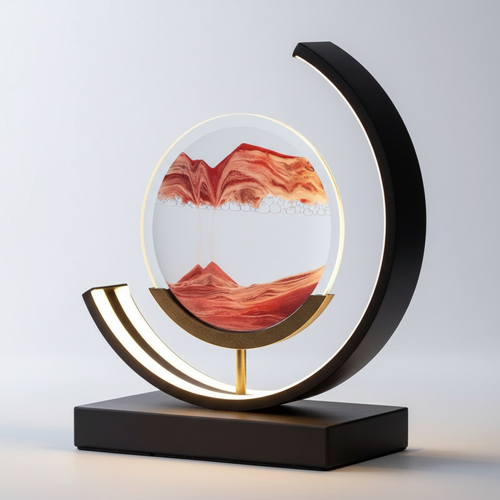 Modern 3D Sand Bowl Table Lamp
