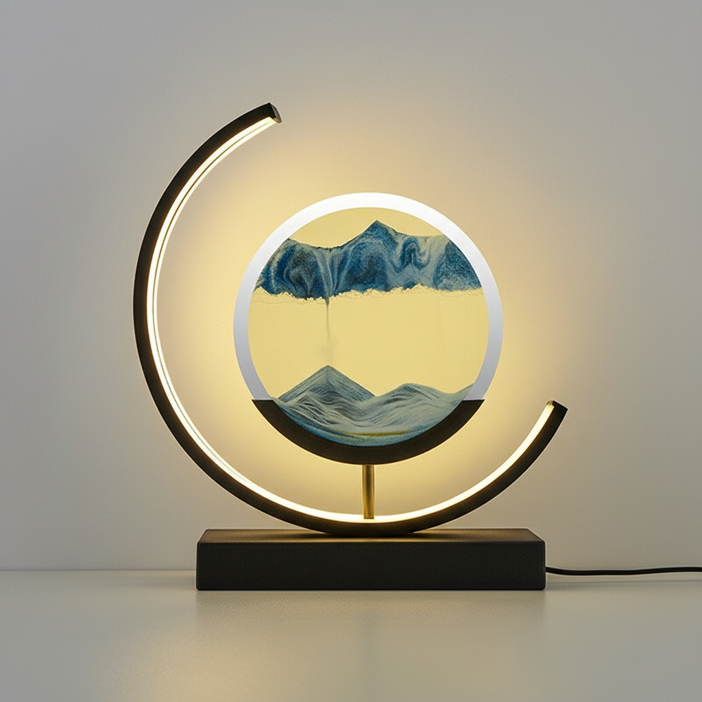 Modern 3D Sand Bowl Table Lamp