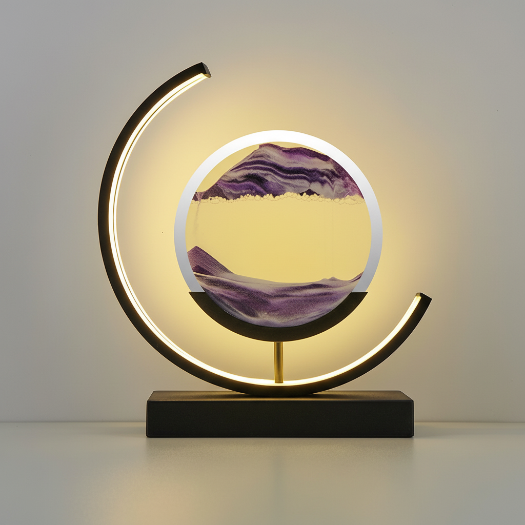 Modern 3D Sand Bowl Table Lamp