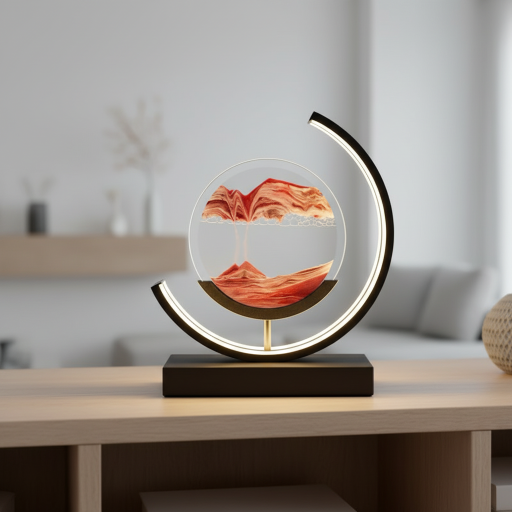 Modern 3D Sand Bowl Table Lamp