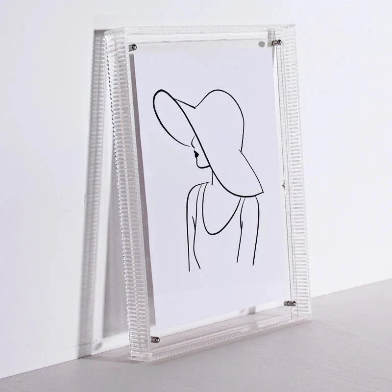 Modern Colorful Transparent Acrylic Photo Frame