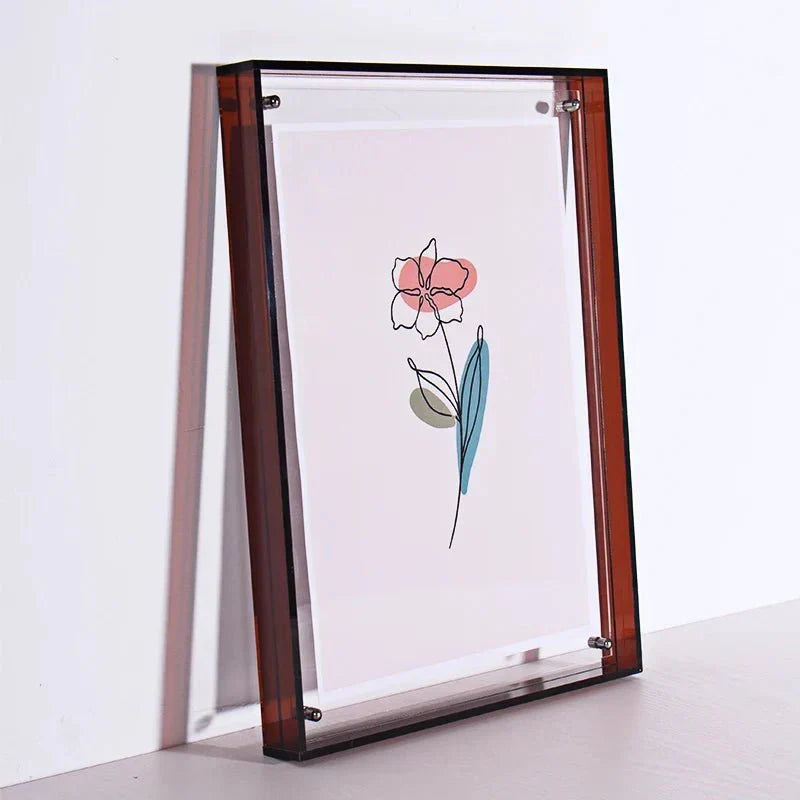 Modern Colorful Transparent Acrylic Photo Frame