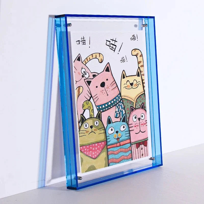 Modern Colorful Transparent Acrylic Photo Frame