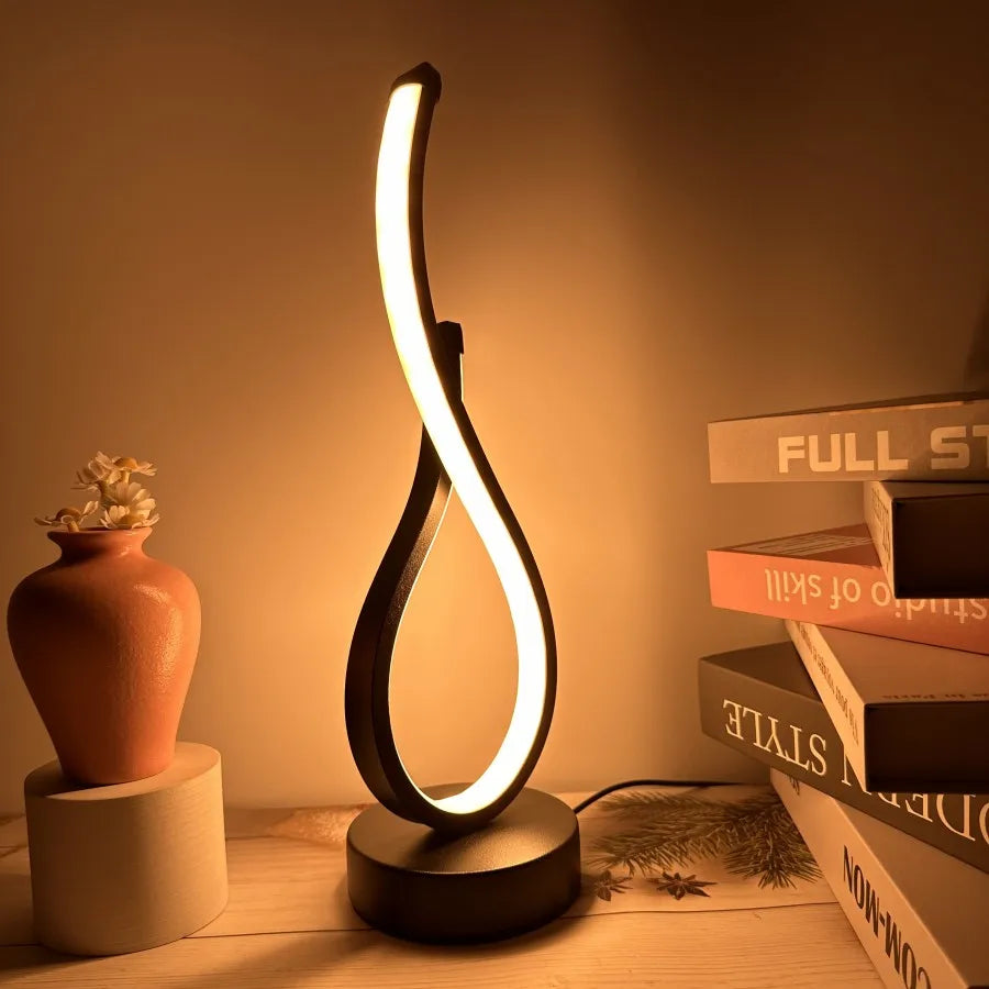 Modern Dimmable LED Table Lamp with 3 Light Colors