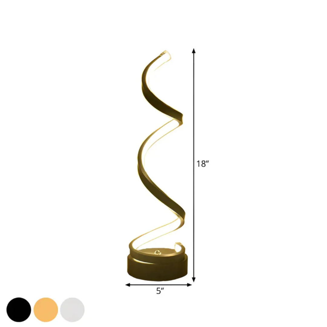 Modern Dimmable Spiral Table Lamp