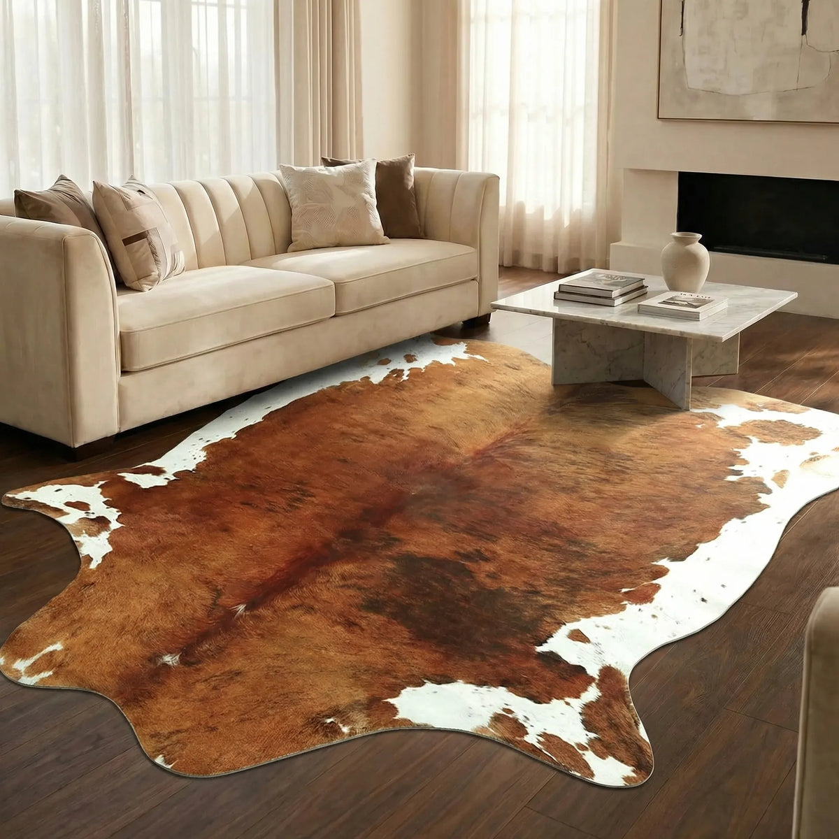 Modern Faux Fur Area Rug