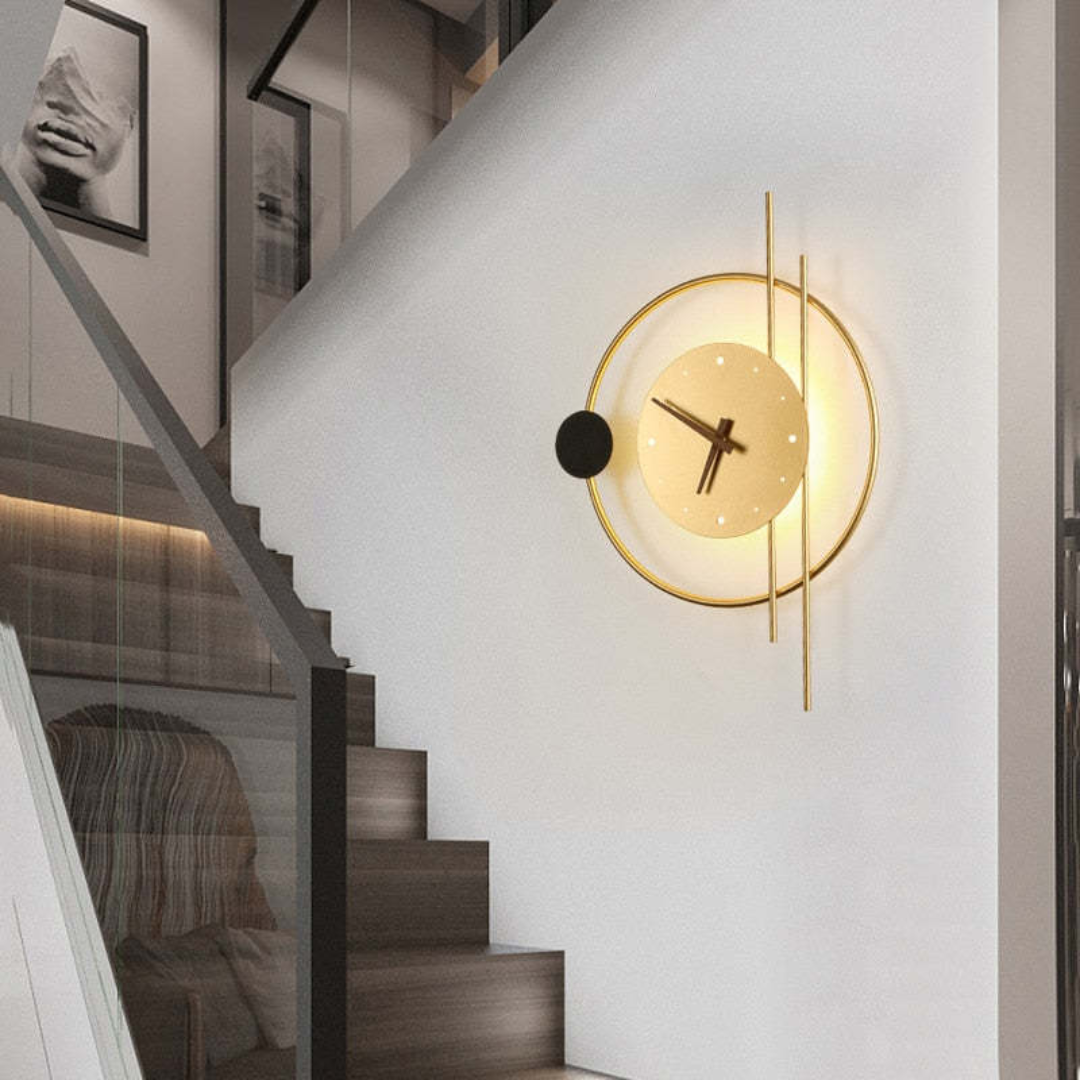 Modern LED Wall Clock Lamp