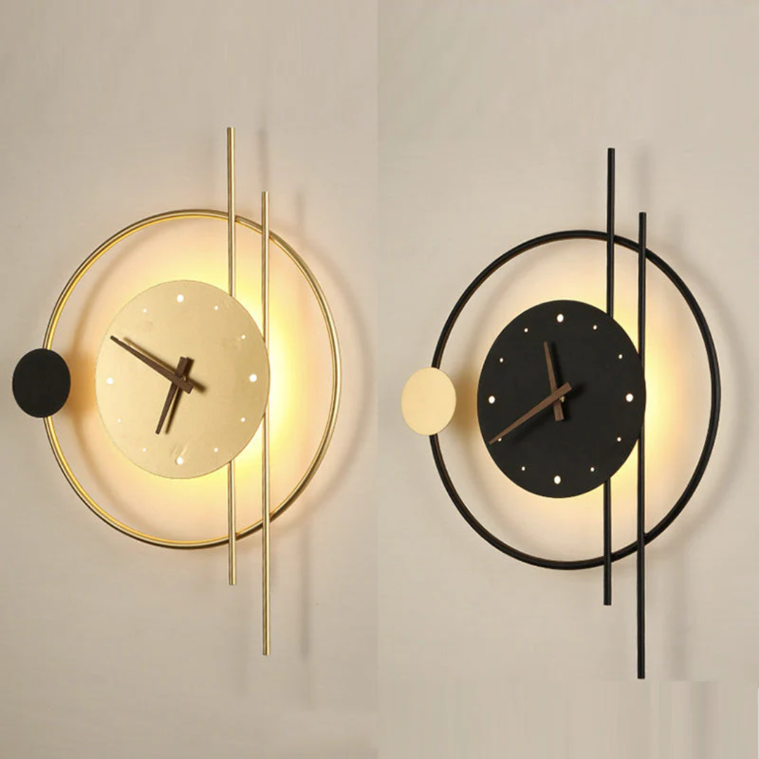 Modern LED Wall Clock Lamp