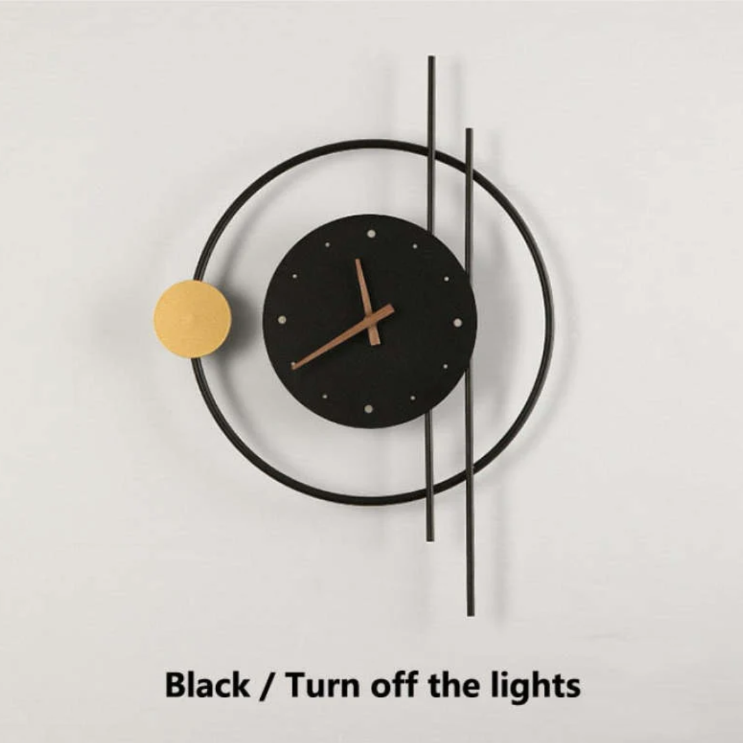 Modern LED Wall Clock Lamp