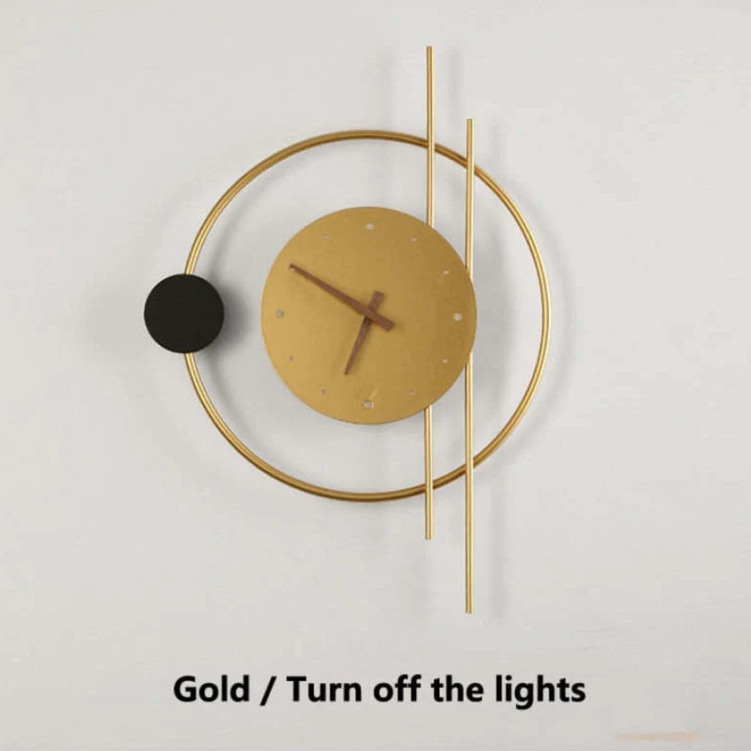 Modern LED Wall Clock Lamp