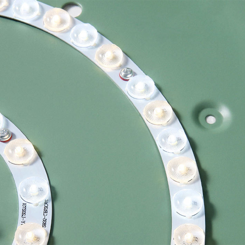 Modern Round Acrylic and Metal LED Bedroom Ceiling Light - Recessed Lamp