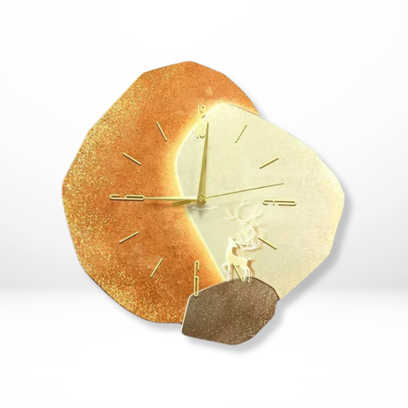 Modern Silent Quartz Wall Clock with Backlight