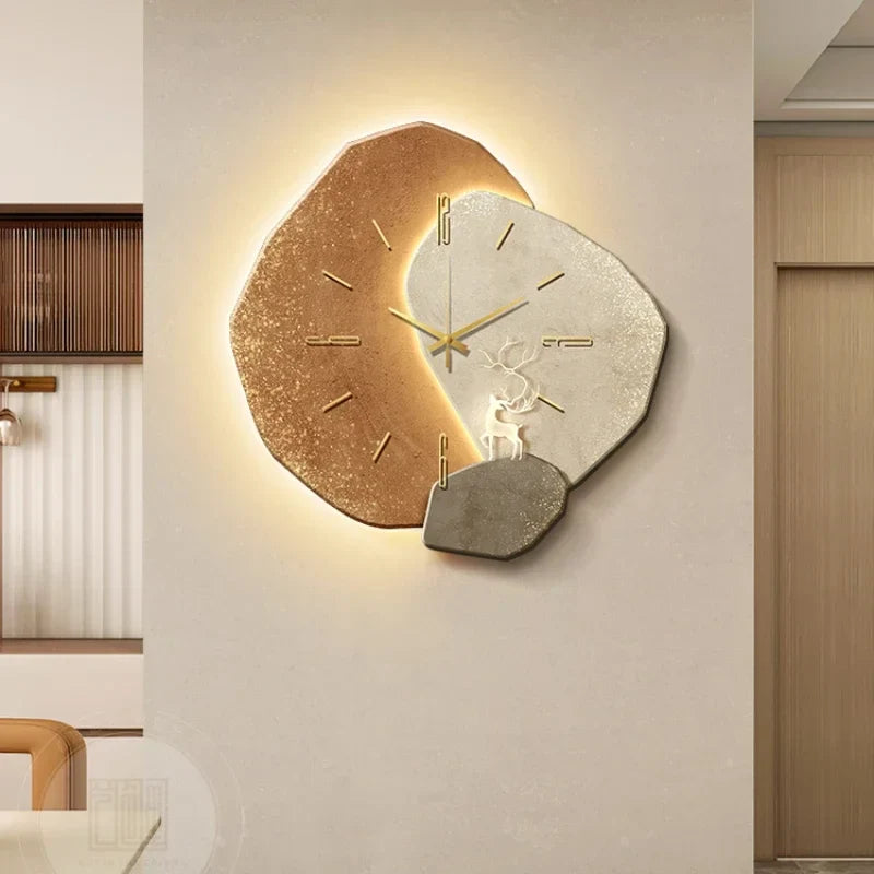 Modern Silent Quartz Wall Clock with Backlight