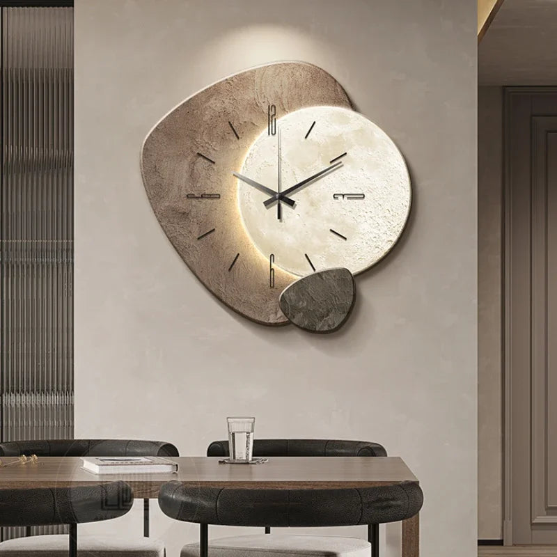 Modern Silent Quartz Wall Clock with Backlight