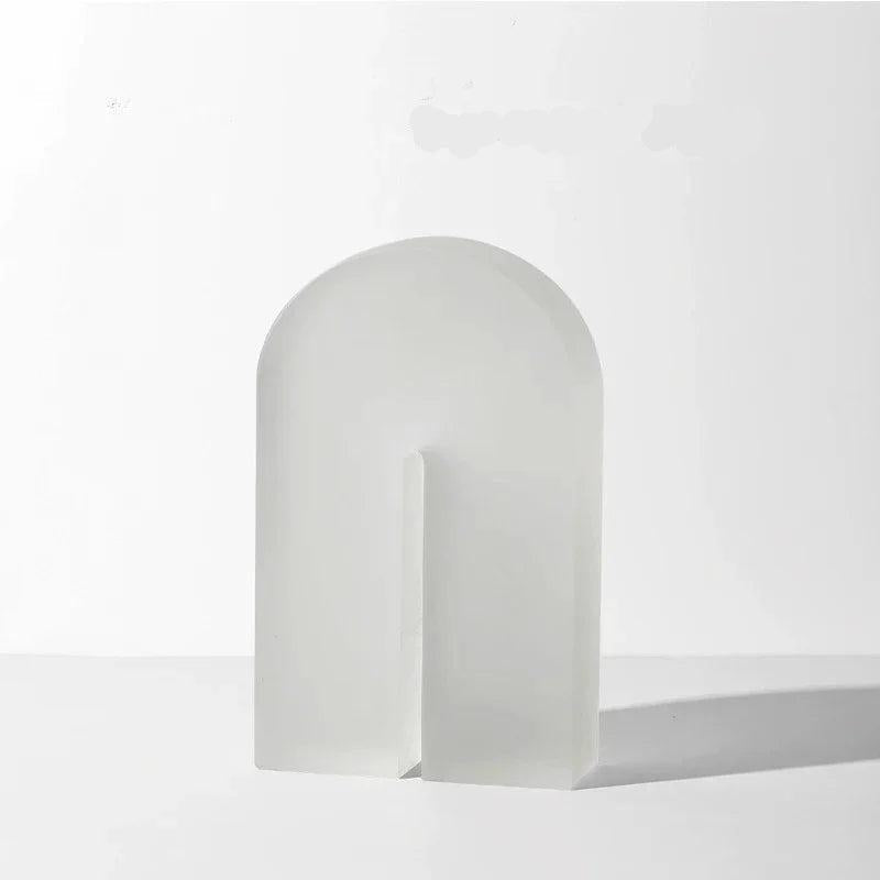 Modern Vivid Crystal Bookends for Shelf Decor