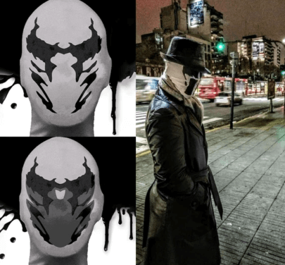 Moving Rorschach Inkblot Mask