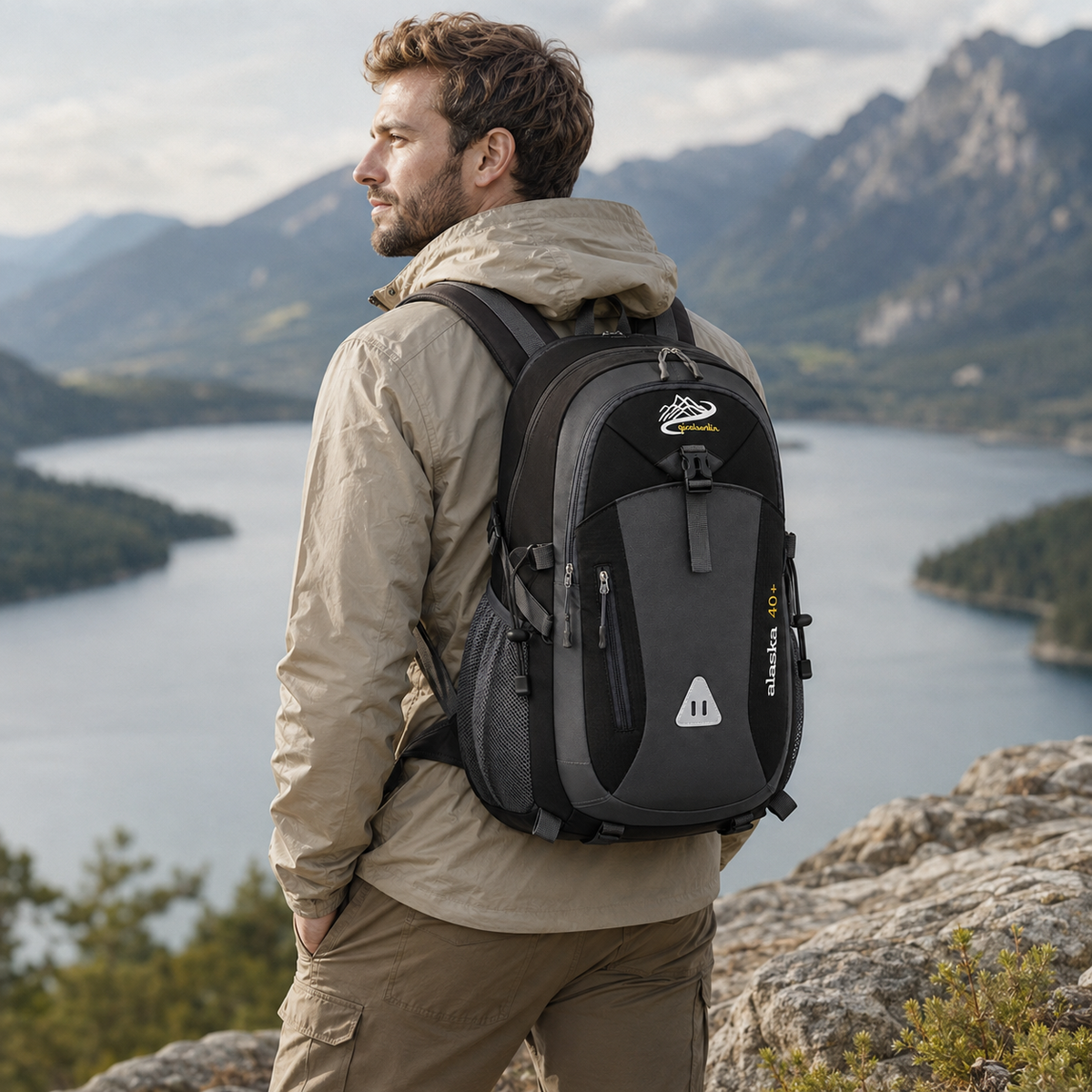 Multi-Compartment Hiking Backpack