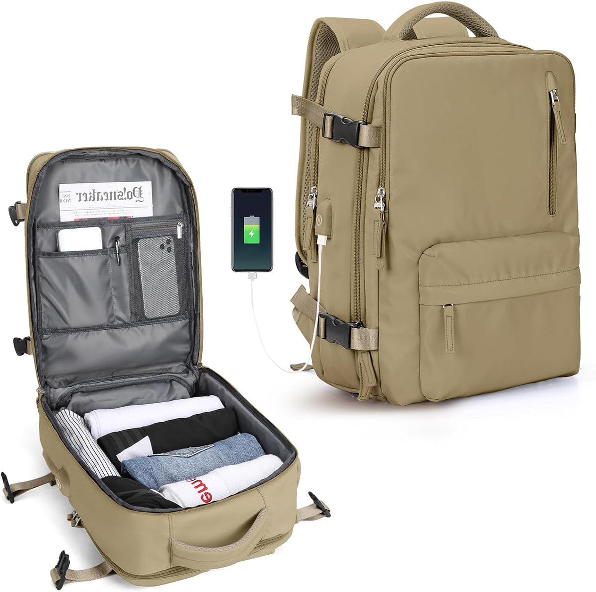 Multi-Compartment Laptop Carry Bag with Adjustable Shoulder Strap