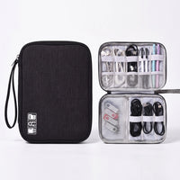 Multi-Compartment Travel Cable Organiser Bag