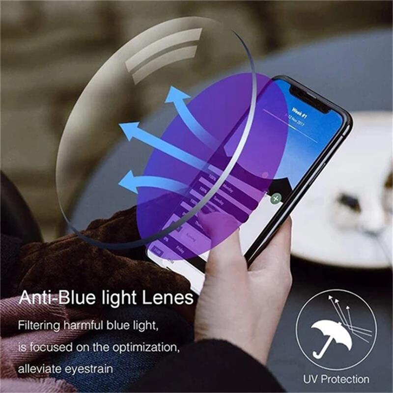 Multifocal Glasses with Blue Light Filter