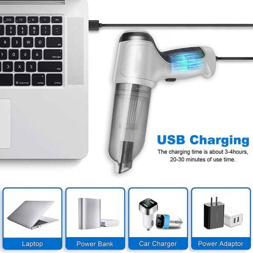 Multifunctional Battery-Powered Cordless Mini Vacuum Cleaner