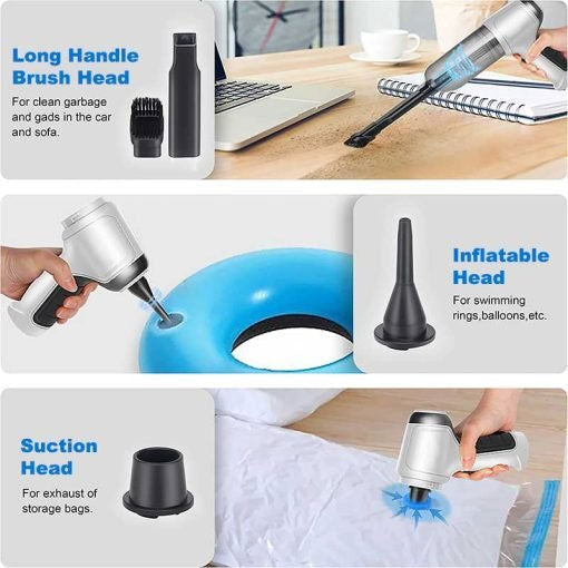 Multifunctional Battery-Powered Cordless Mini Vacuum Cleaner