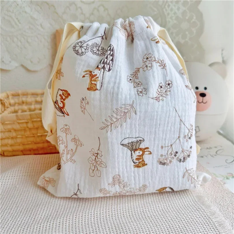 Natural Cotton Storage Bags for Moms