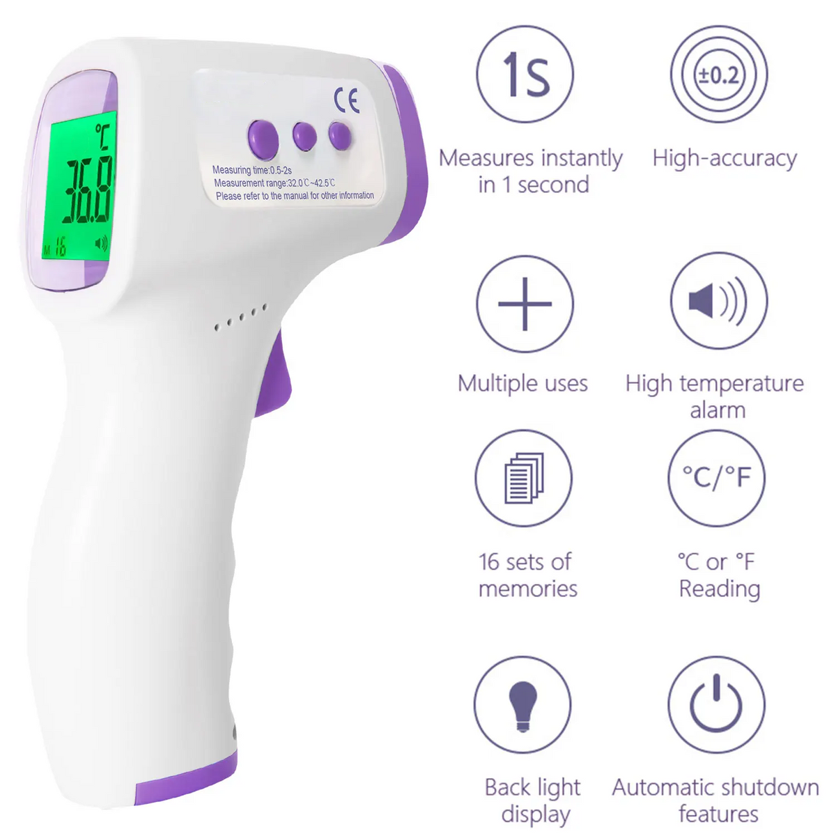 Non-Contact Dog Thermometer with One-Click Reading
