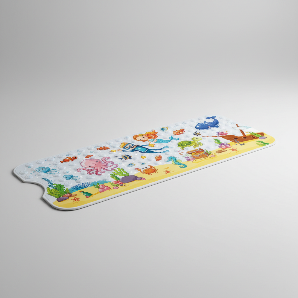 Non-Slip Shower Mat with Suction Cups
