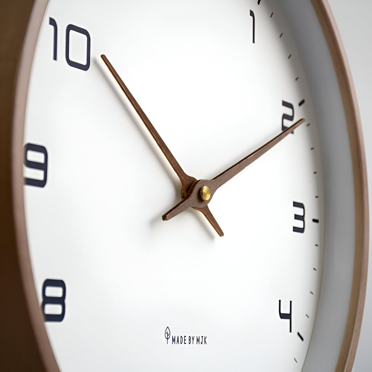 Nordic Round Wooden Wall Clock