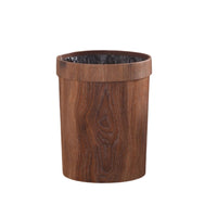 Nordic-Style Wood-Finish Bin