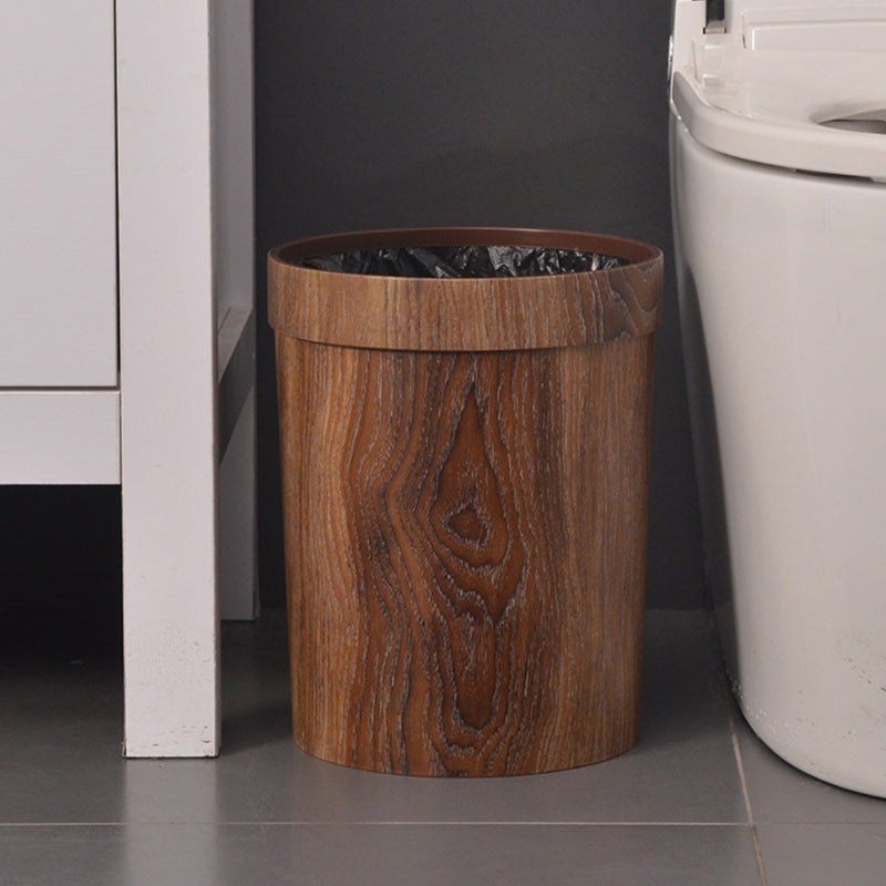 Nordic-Style Wood-Finish Bin