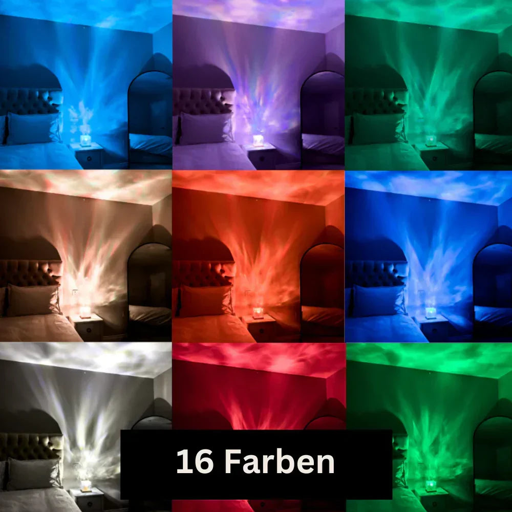 Northern Lights Lamp – 16-Colour LED Mood Light with Remote Control