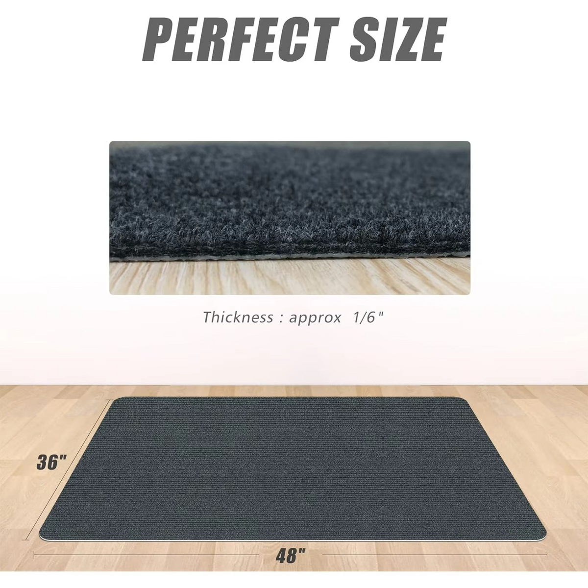 Office Chair Mat for Carpet & Hard Floors - Floor Protector