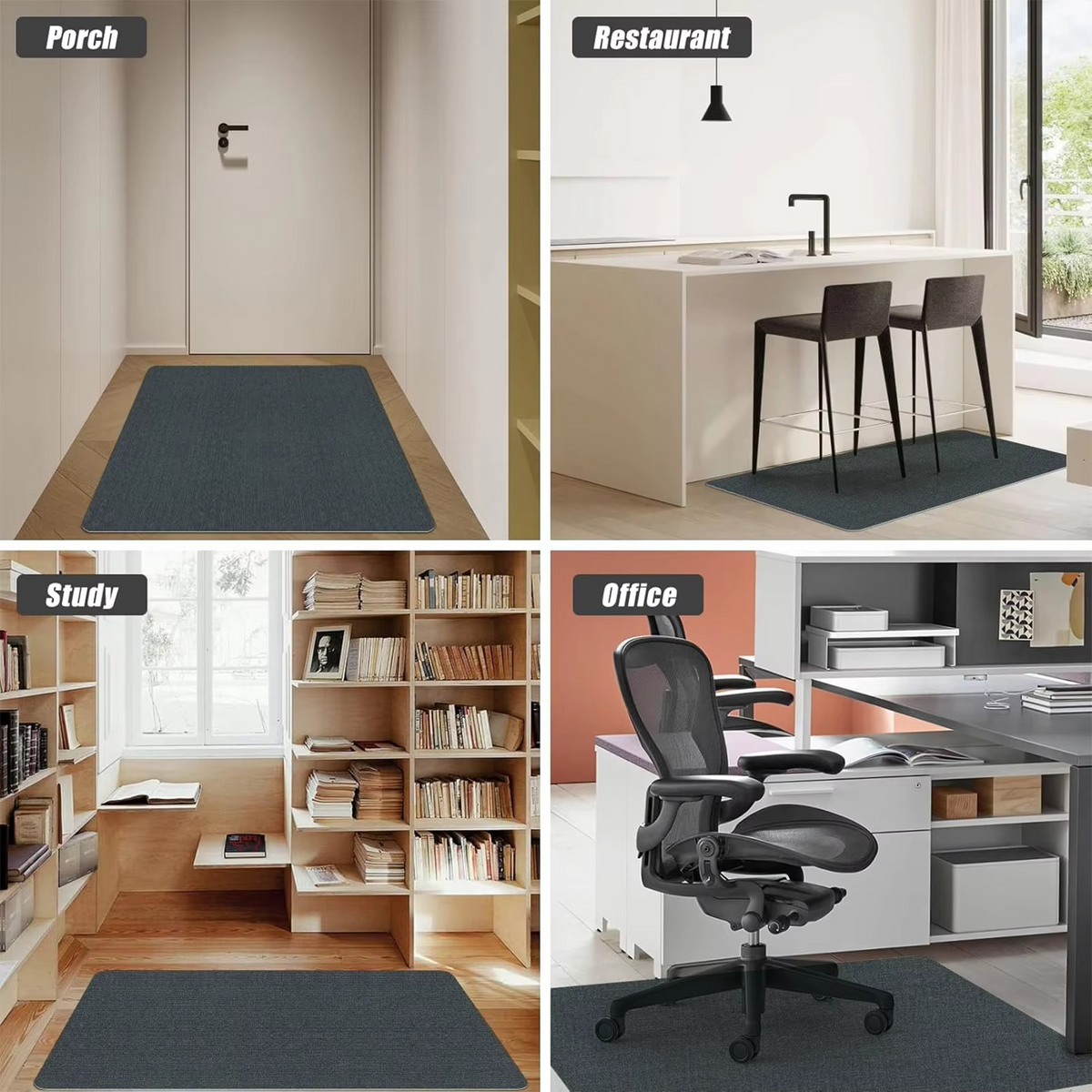 Office Chair Mat for Carpet & Hard Floors - Floor Protector
