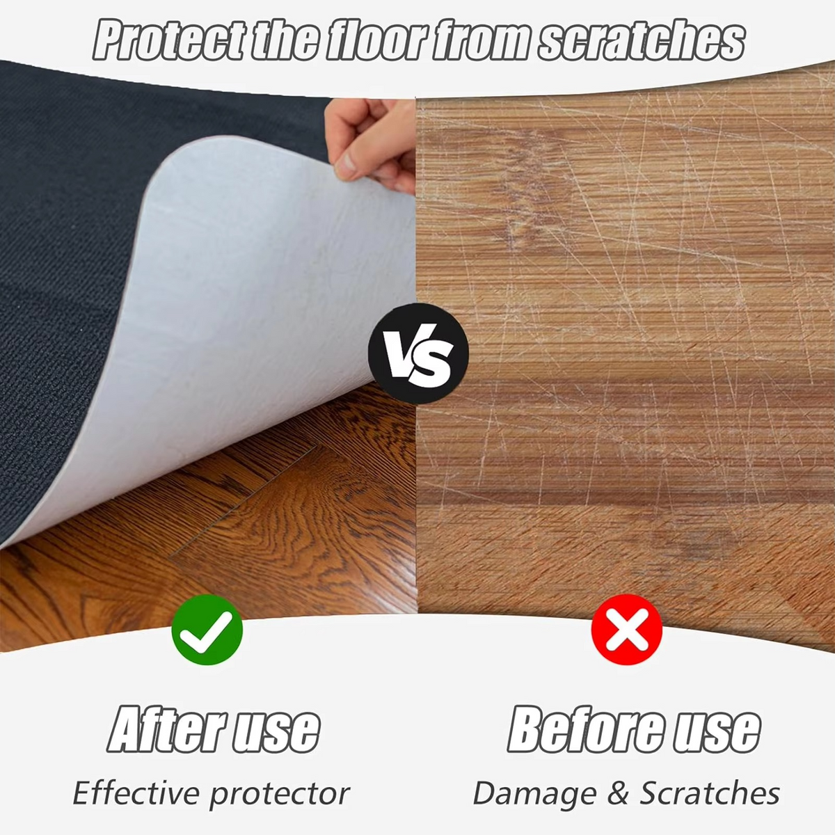 Office Chair Mat for Carpet & Hard Floors - Floor Protector