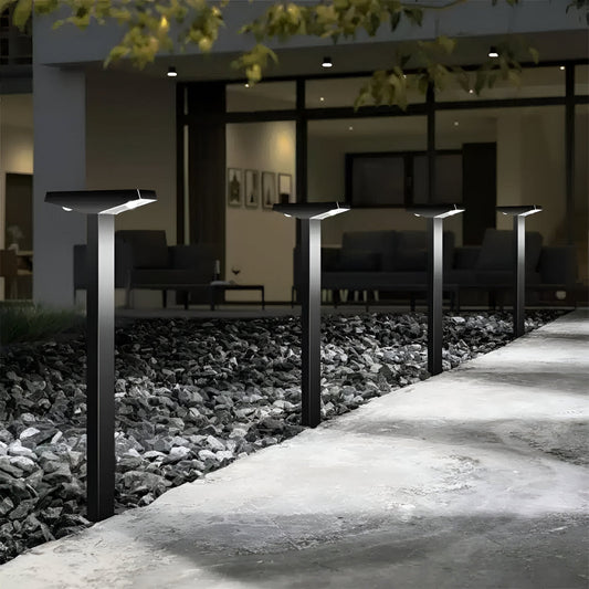 Outdoor Solar Pathway Lights with Dual Lighting Modes & Weatherproof Design