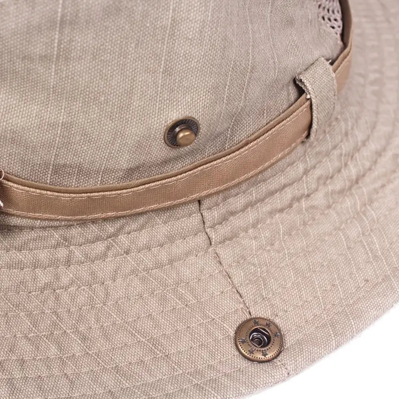 Outdoor Sun Hat with UV Protection - Adjustable Straps