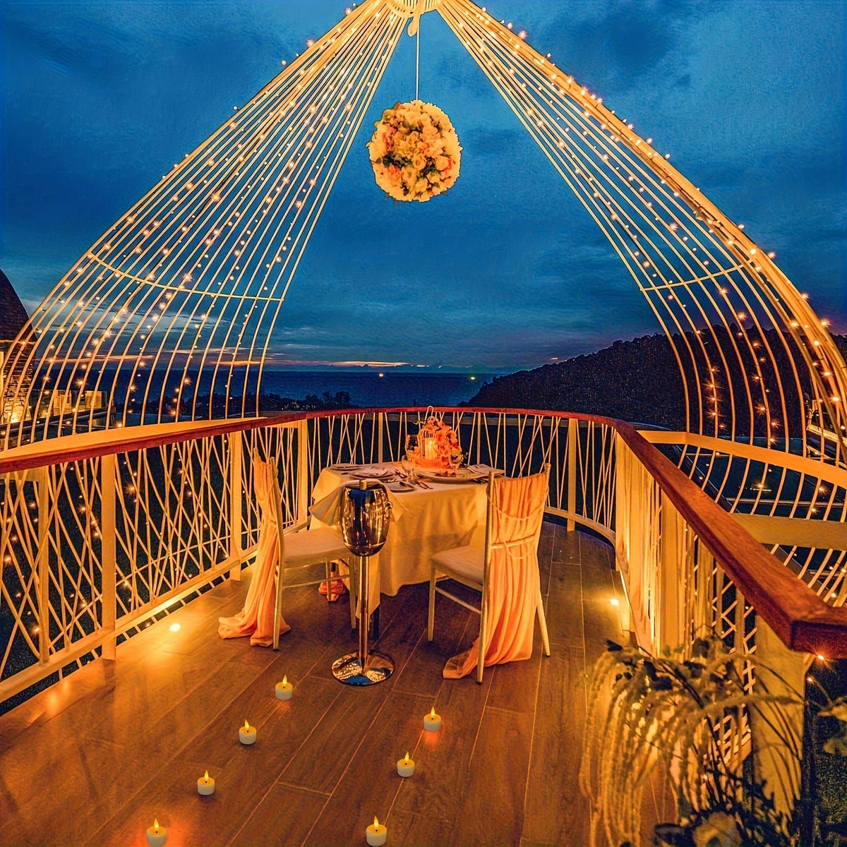Pack of 6 LED Tealights with Remote Control – Romantic Flickering Candles for Valentine's Day