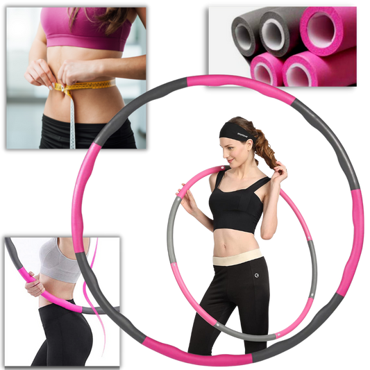 Padded Adjustable Foam Fitness Hula Hoop