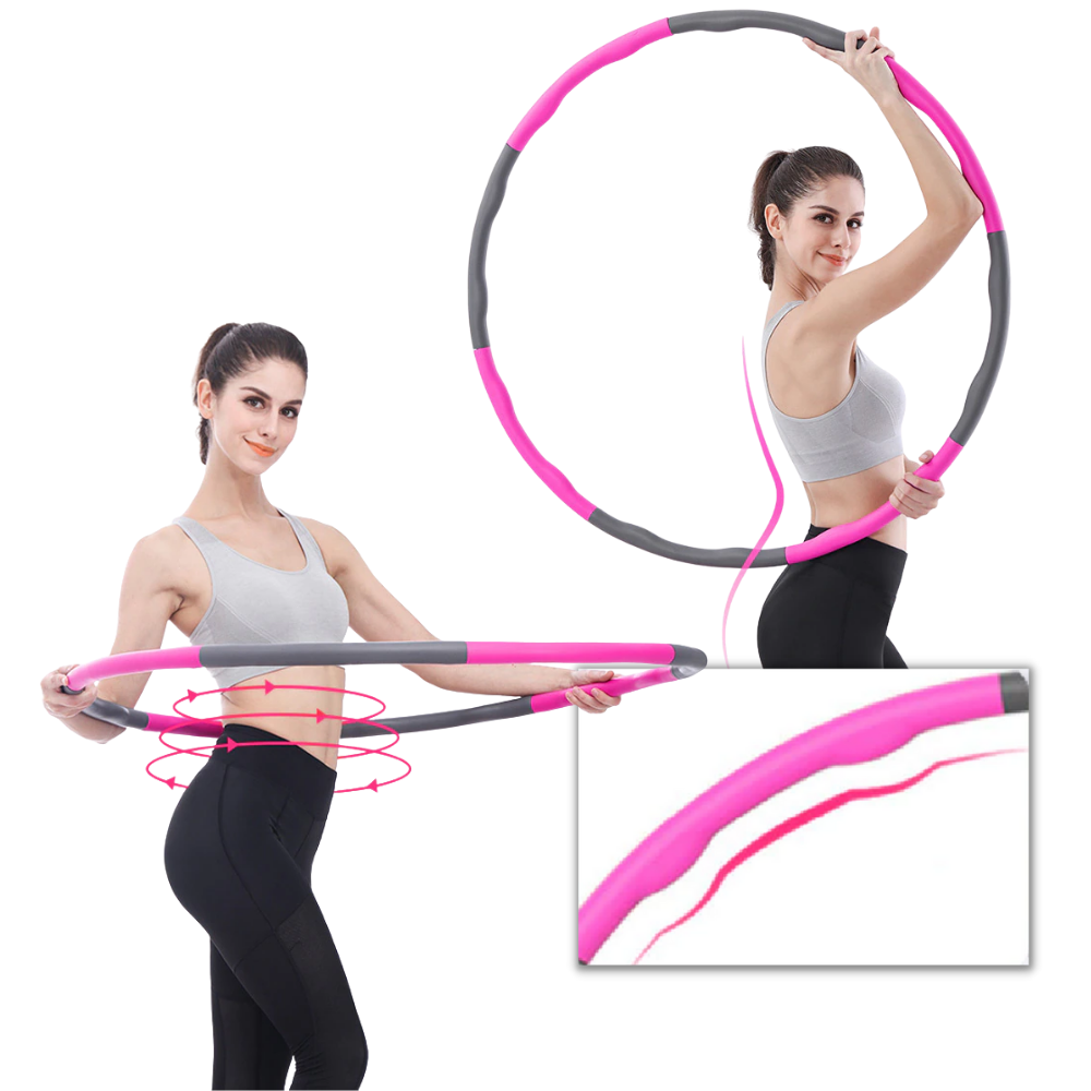 Padded Adjustable Foam Fitness Hula Hoop