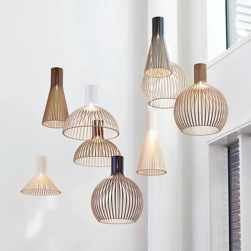 Pendant Light – Organic Wooden Design for Warm Interiors