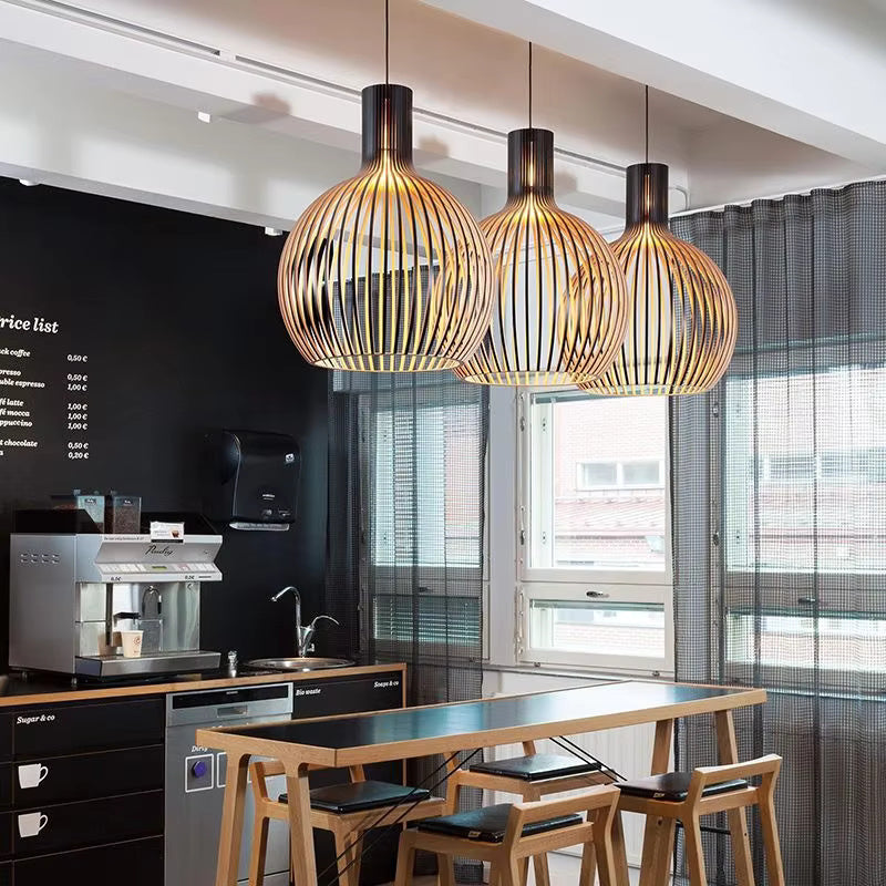 Pendant Light – Organic Wooden Design for Warm Interiors